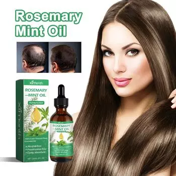 Ximonth Rosemary Mint Hair Liquid, густые волосы, фиксирующая сыворотка для рук, ног и ногтей