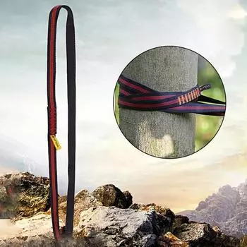 XINDA Альпинистский пояс 22KN Сверхмощный, высокопрочный, износостойкий, износостойкий, прочный, несущий, толстый, для наружного спуска, альпинистское снаряжение 60 cm