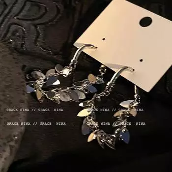 Xinghe Silver Female Niche Design High-Profile Earrings Silver Tassel Earrings