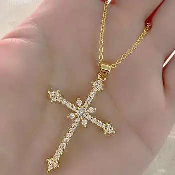 Xingmang Diamond-Encrusted Zircon Necklace Female Sweet Cool Style Hot Girl Light Luxury High-Grade Texture Collarbone Chain Necklace