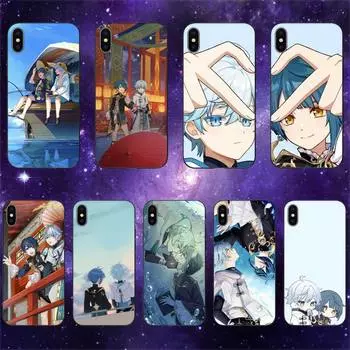 Xingqiu X Chongyun Genshin Impact чехол для телефона Iphone 11 12 Mini 13 14 Pro Xs Max X 8 7 6s Plus 5 Se Xr Shell iPhone7plus