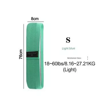 Xinjiang Hot Elastic Band Resistance Band Training Hip Squat Hip Yoga Hip Beauty Elastic Force Circle Knitting Tension Band Green Small Resistance 60 Pounds
