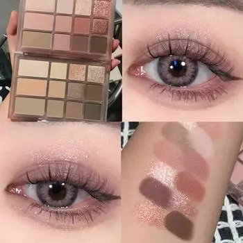 Xinnay 12-цветная матовая/перламутровая палитра теней для век цвета земли водостойкая и устойчивая к поту студенческая женская косметика