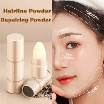 Xinnay с двойной головкой, водостойкая и устойчивая к поту натуральная палочка для восстановления теней для макияжа, заполняющая пудра для лба и линии роста волос