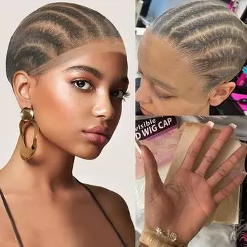 XINRAN синтетические шапочки для парика, прозрачная HD шапочка для парика, невидимая шапочка для парика, тонкая нейлоновая шапочка, шапочка для парика, аксессуары для париков спереди, аксессуары для женщин 15cm