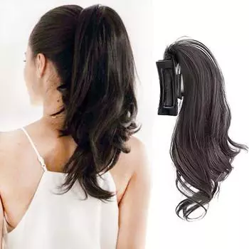 XINRAN синтетический 12-дюймовый зажим для наращивания волос в хвосте, короткий волнистый парик для женщин, повседневная одежда 30cm