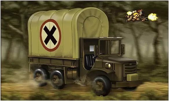 Пластиковая модель грузовика Xinshi Hobby Metal Slug 3 M34 3 тонны XNSMS3006