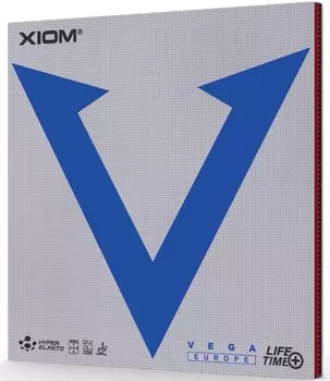 XIOM Накладка для настольного тенниса Мягкая задняя часть Vega Europe Красная 10431 2.0 красный