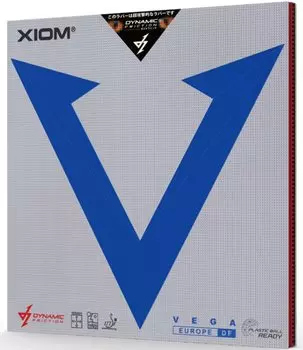 XIOM Накладная мягкая задняя часть для настольного тенниса Vega Europe DF черная 10531 2.0 чёрный