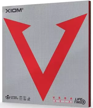 XIOM Настольный теннис Резиновая задняя часть Мягкая Vega Asia Красный 10451 2.0 красный