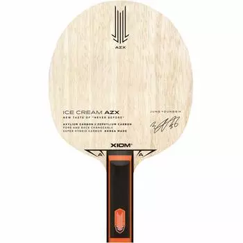 XIOM Table Tennis Racket Ice Cream AZX Shakehand Attack Special Material Straight 21003 Natural