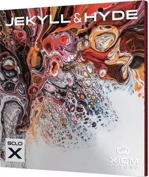XIOM Table Tennis Rubber Jekyll Hyde Black 11171 & X50.0 (BK) 2.1 чёрный