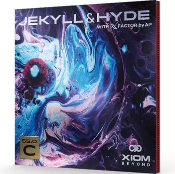 XIOM Table Tennis Rubber Slightly Adhesive Soft Jekyll Hyde Black MAX 850037 & C55.0