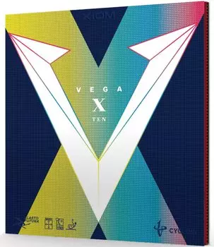 XIOM Table Tennis Rubber Soft Back Vega 10 Black 10371 1.8 чёрный