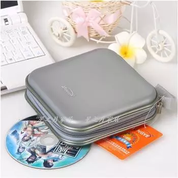 Xiongye Disc Storage Bag CD Bag CD Bag Large Capacity CD Storage Box DVD Cosmetics Bag Disc Bag Optical Disk Cartridge CD Bag 40 Pieces Gray