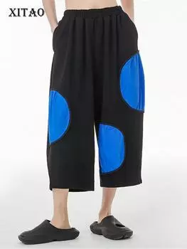 XITAO Черные модные женские широкие брюки WLD8400