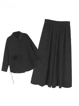 XITAO Drawstring Irregular Single Breasted Set GJ1138 One Size белый