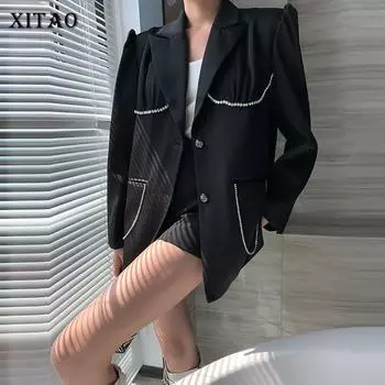XITAO Fashion Goddess Fan Черный пиджак LDD1683 One Size чёрный