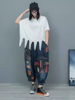 XITAO Футболки с короткими рукавами и круглым вырезом с кисточками ZY8761