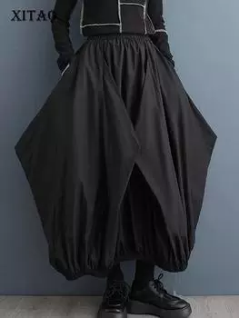XITAO индивидуальная нерегулярная юбка, повседневная модная свободная женская юбка DMJ4040 One Size