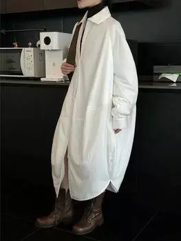 XITAO ленивый стиль свободные женские теплые блузки GJ1112 One Size белый