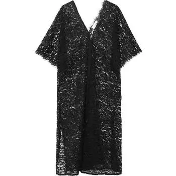 XITAO летнее новое корейское модное женское однотонное ажурное кружевное платье женское прямое платье с v-образным вырезом и короткими рукавами KZH261