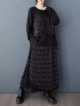 XITAO Лоскутная сетчатая повязка с выемкой GMM1335 M чёрный