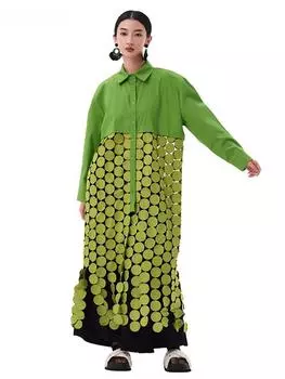 Xitao Лоскутное платье с ажурными кисточками GMM1331 One Size белый