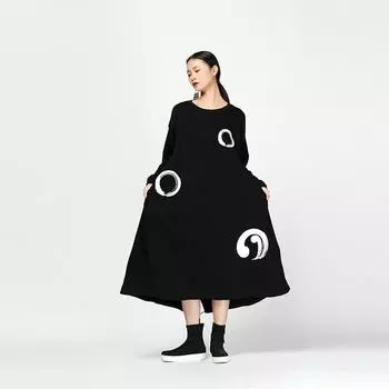 XITAO Модное свободное женское платье в горошек ZLL2120