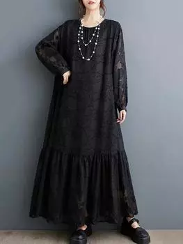 Xitao Платье-пуловер из марли с рукавами-фонариками ZY8910 One Size белый