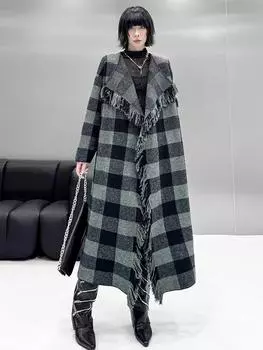 XITAO Повседневный свободный свитер-кардиган с круглым вырезом ZYY1094 One Size серый