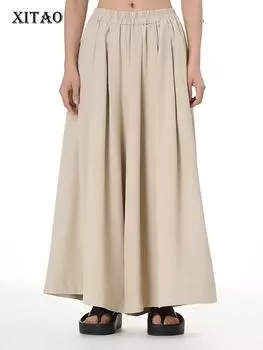 XITAO Свободные модные повседневные женские широкие брюки DMJ1807