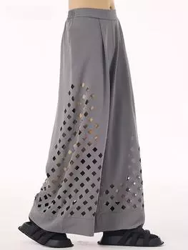 XITAO свободные женские широкие брюки GMM1302 One Size серый