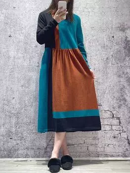 XITAO трикотажное платье модное повседневное платье с длинными рукавами WMD3071