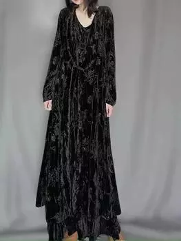 XITAO Vintage Open Stitch Продано Цвет Тренч ZYY1033 One Size чёрный