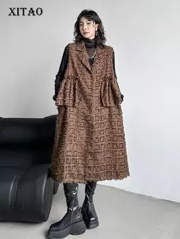 XITAO винтажное платье без рукавов модное женское платье LYD1278 One Size чёрный