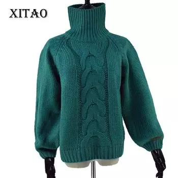 XITAO вязаный толстый свитер HNA-001 One Size красный