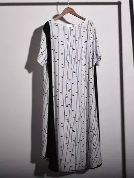 XITAO женское модное свободное повседневное платье с принтом LJT2385