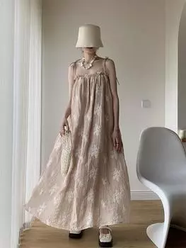 XITAO женское подвесное платье с принтом, индивидуальное модное свободное платье без рукавов WLD11429 One Size