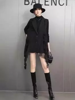 Xitao Жилет из марли с съедобными древесными грибами GMM1260 One Size чёрный