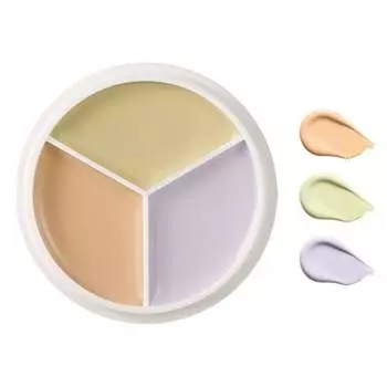 xixi Genuine Concealer, 3 Colors, Concealer Palette, Shielding Plaster, Popular, Bear Remover, Blue Beard Concealer, High Coverage, Moisturizing, Make