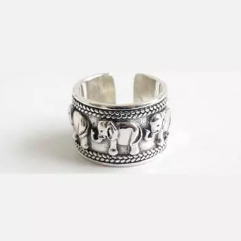 XIYANIKE открытые кольца для женщин, пары, винтажные милые слоны, животные, ювелирные изделия ручной работы, аксессуары для вечеринок, подарки