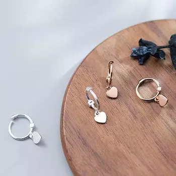 XIYANIKE серебро, золото, серебро, Новое поступление, серьги-кольца в форме сердца для подруги, милый романтический стиль, темперамент, французские элегантные ювелирные изделия, подарки ручной работы