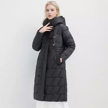 Xiyin взрывная пуховая хлопковая одежда женская длинная модная высококачественная одежда в китайском стиле с дисковой пряжкой утолщенная хлопковая подкладка M красный