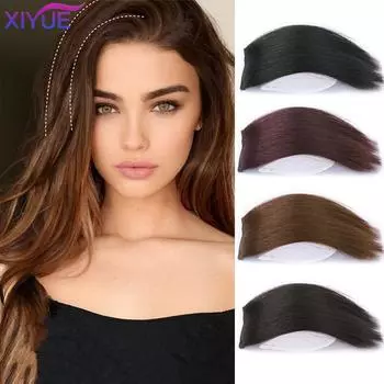 XIYUE цельные/двухсекционные подушечки для волос, бесшовная верхняя заколка для наращивания волос, подкладка из натуральных волос, верхняя боковая крышка, шиньон