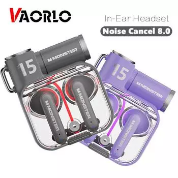 XKT15 Беспроводные наушники сабвуфер бас Hi-Fi стерео музыка для игр наушники-вкладыши с микрофоном-вкладышем Nosie Cancel гарнитура чёрный