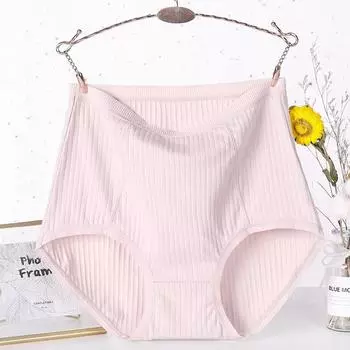 Xl-6XL Трусы для людей среднего возраста и пожилых людей, трусы из чистого хлопка с высокой талией, трусы больших размеров, женское нижнее белье, дышащее нижнее белье для мам среднего возраста XL серый