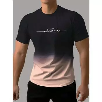 XL-7XL Мужские топы с круглым вырезом и коротким рукавом с 3D-принтом Летние футболки больших размеров 6XL