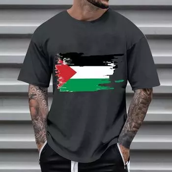 XL-6XL Плюс Размер 3D Печатный Мужская Футболка Летний Праздник Печатный Уличный Стиль Круглый Вырез Мужская Короткий Рукав Свободная Футболка, Мужская Одежда S