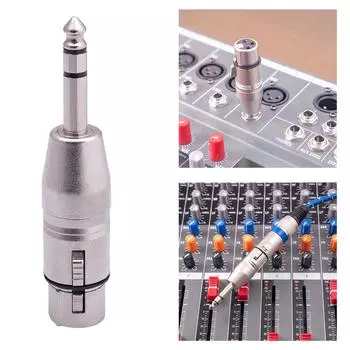 XLR Female 3Pin to 6.35mm 1/4 inch стерео мужской аудио адаптер, 6.35mm 1/4 to XLR стерео аудио адаптер для микрофона
